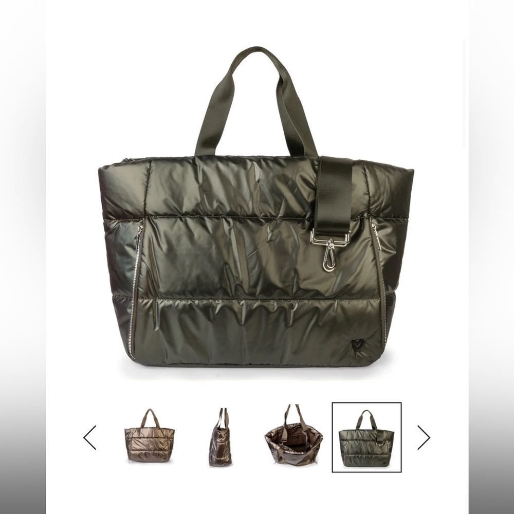 preneLOVE Panorama Puffer Tote (olive)